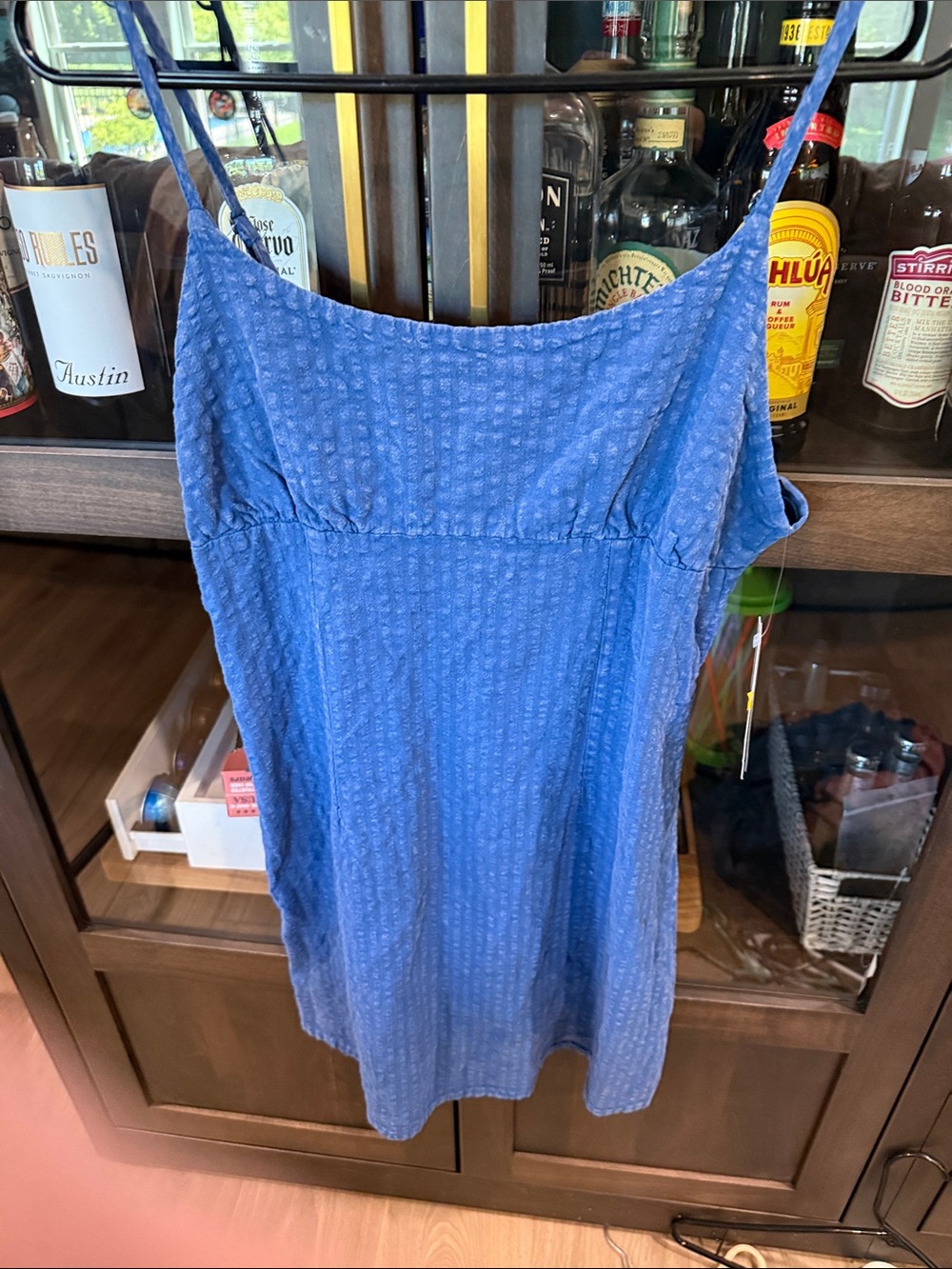 wild fable Blue Textured Cami Dress